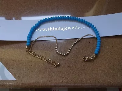 £3 • Buy Brand>new>genuine>shimla>blue>double>strained>and>diamante>bracelet